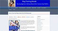 Desktop Screenshot of dogtrainingbreeds.com